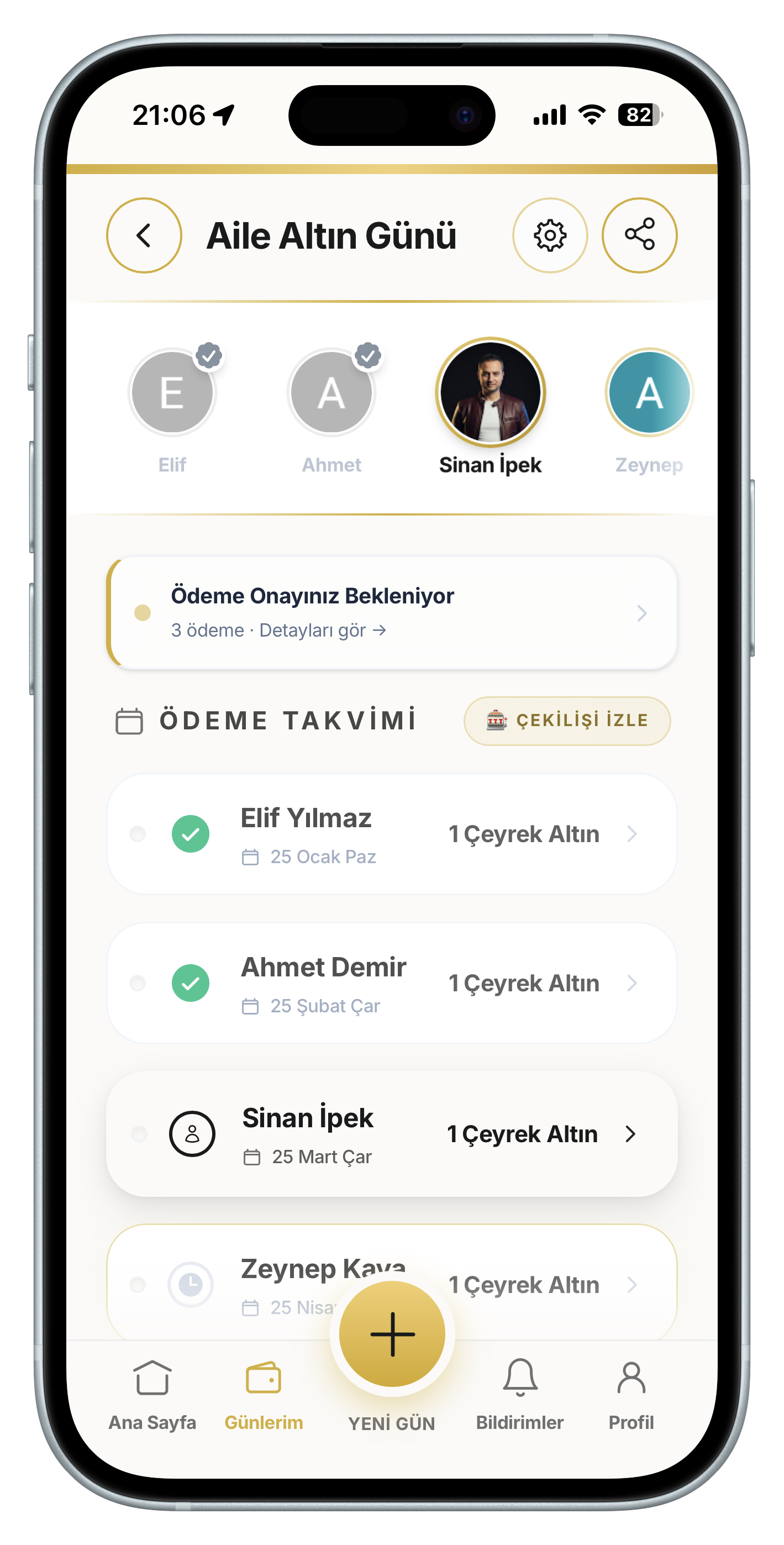 Aile Altın Günü — Ödeme Takvimi