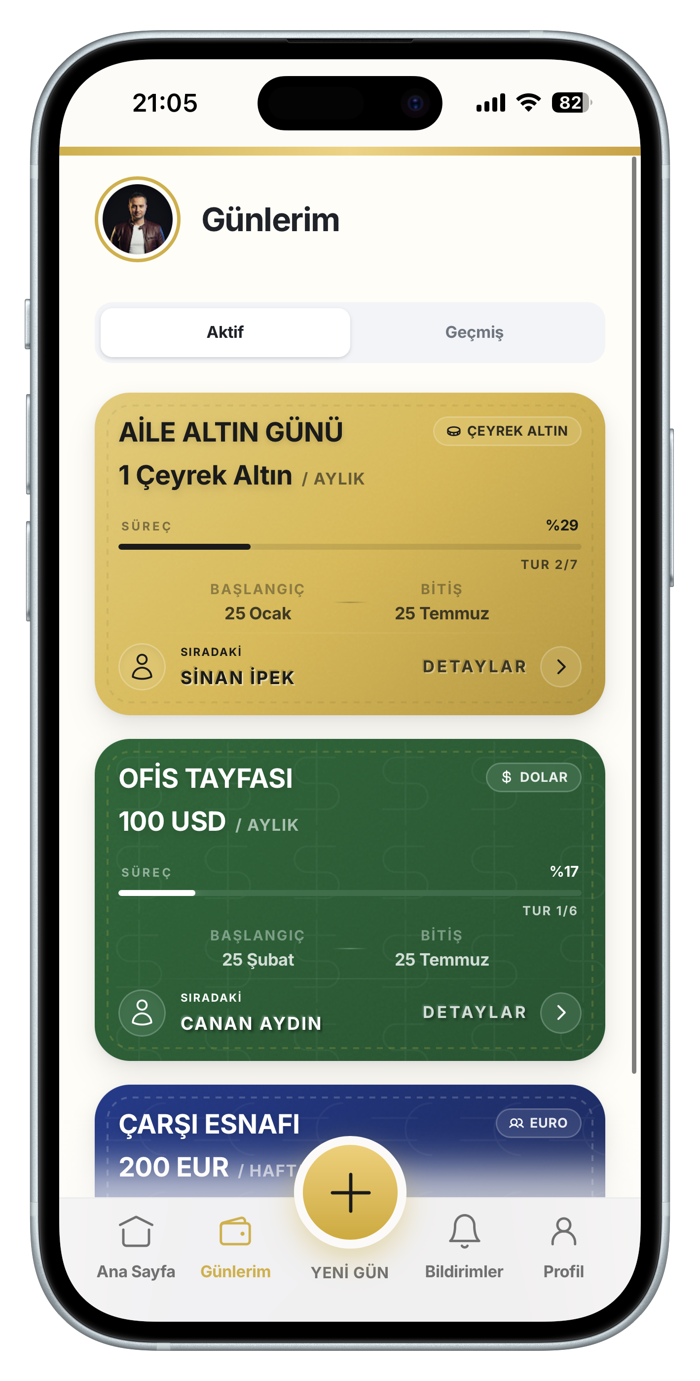 Günüm Var Günlerim — Altın, Dolar, Euro Grupları